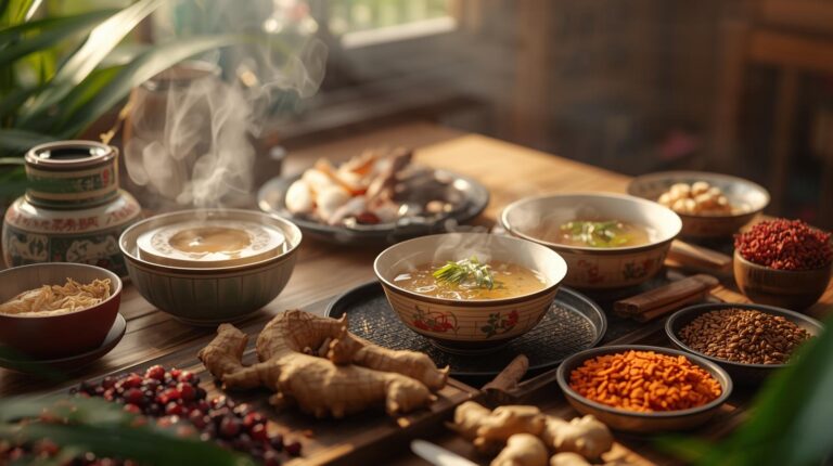 (中午，中医食疗，烟火人气。 疗愈身心的图片) 1920 x 1080px